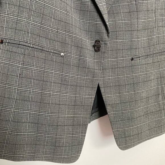 Laundry Shelli Segal Finely Plaid Grey Suit Jacket Blazer/Skirt Set 6 NWT‎ - Picture 6 of 10